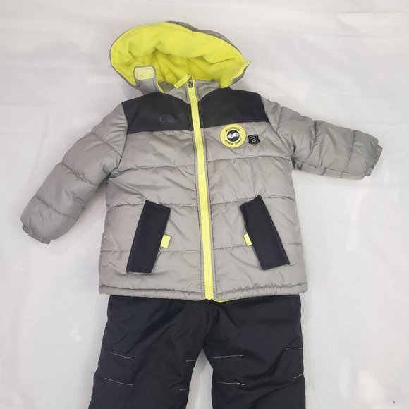 24 Month Snow Suit Puffer Jacket with Hood Snow Pants - Picture 1 of 3